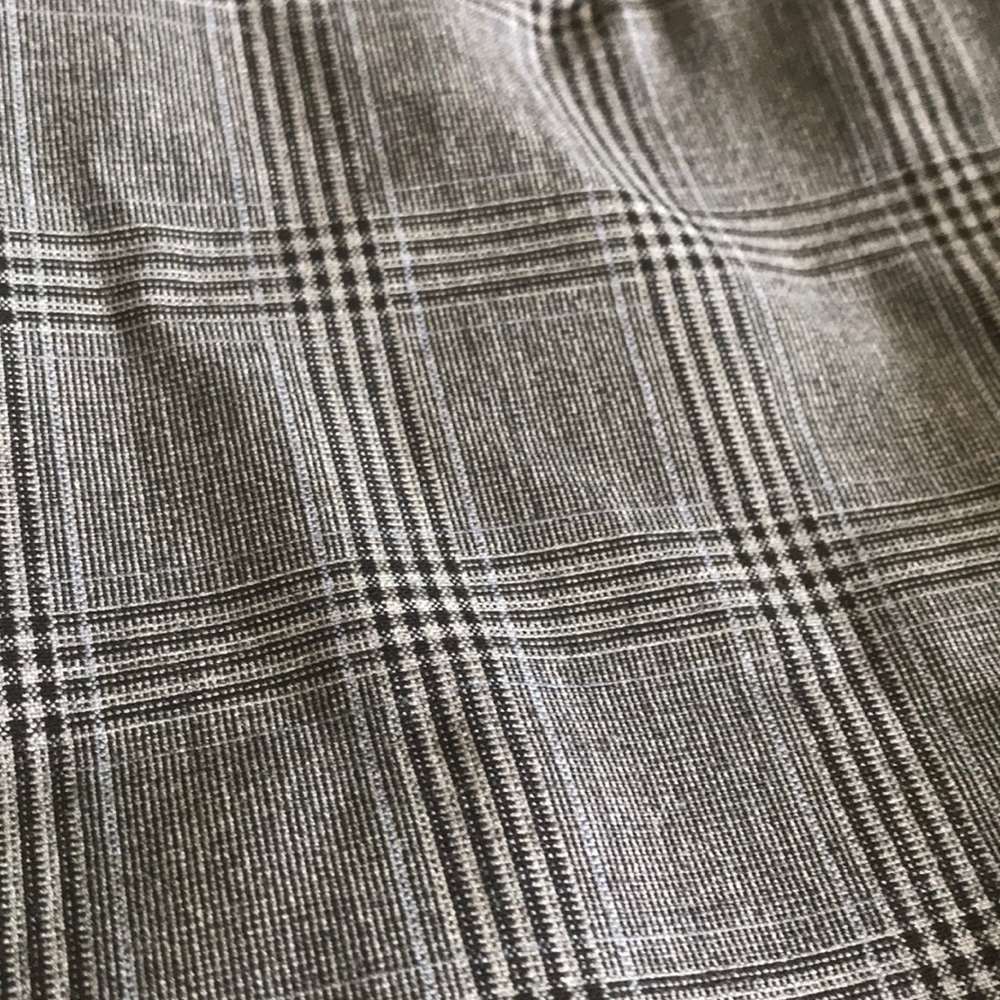 Gray plaid Capri work slacks - Picture 2 of 2